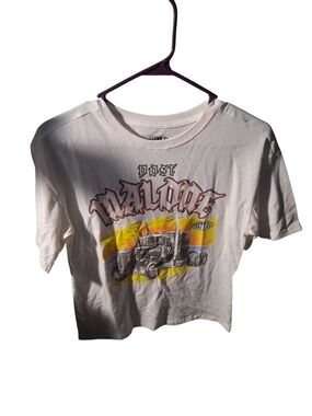 Post Malone Kids White Graphic Short Sleeve Tee with Truck Design